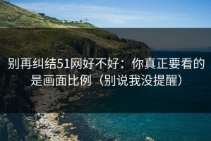 别再纠结51网好不好：你真正要看的是画面比例（别说我没提醒）